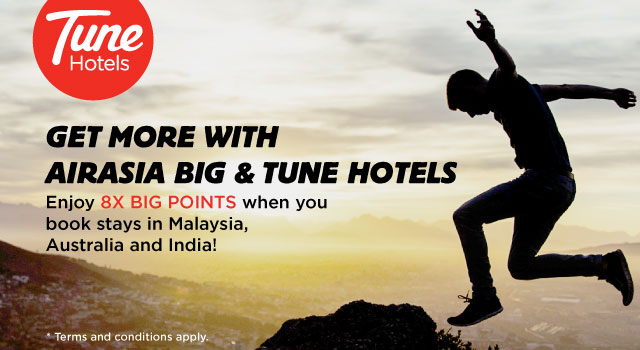 Get more with AirAsia BIG & Tune Hotels!