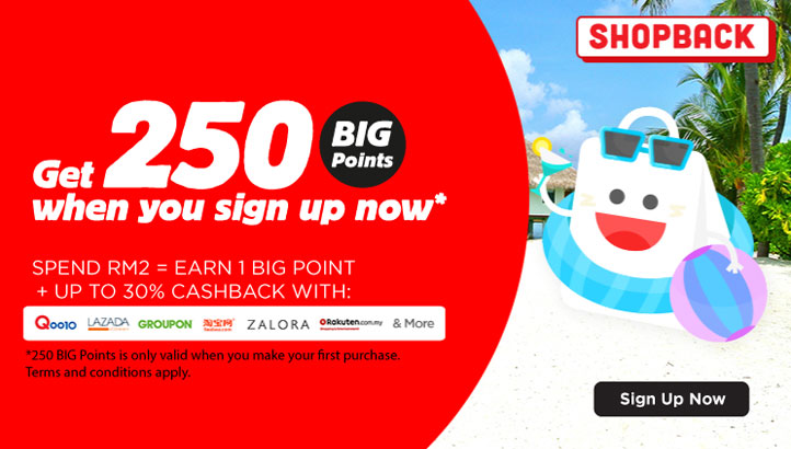 ShopBack - Get 250 BIG Points when you sign up with ShopBack.